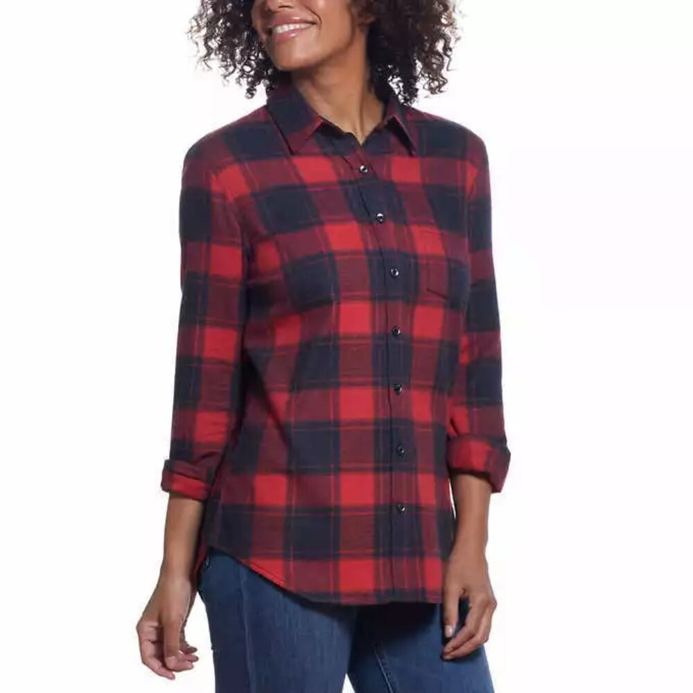 NEW Weatherproof Vintage Plaid Shirt - Picture 2 of 4